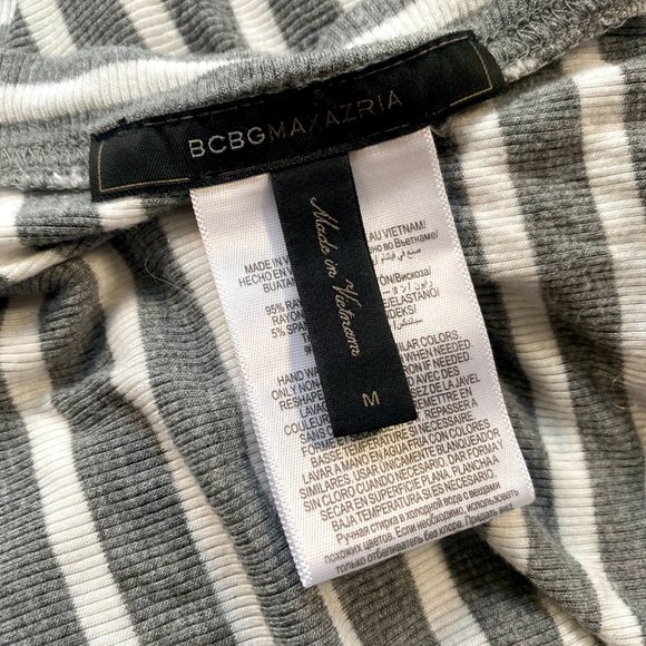 BCBGMAXAZRIA Striped Draped Cardigan - Picture 7 of 8